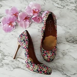 Jessica Simpson Floral Heels